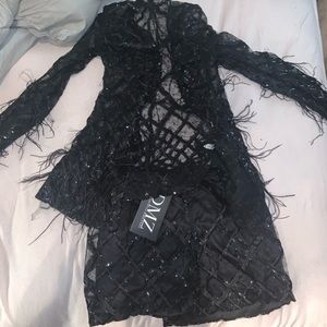 2 piece Feather Birthday Set